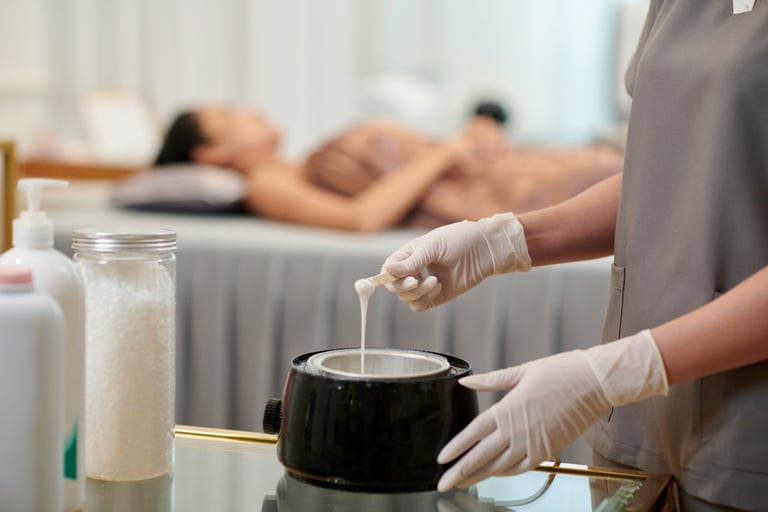 Depilazione professionale con ceretta